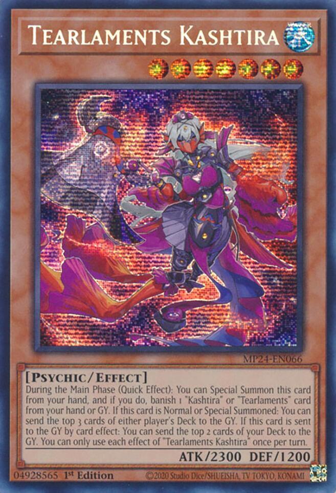 Tearlaments Kashtira MP24-EN066 card from 25th Anniversary Tin: Dueling Mirrors