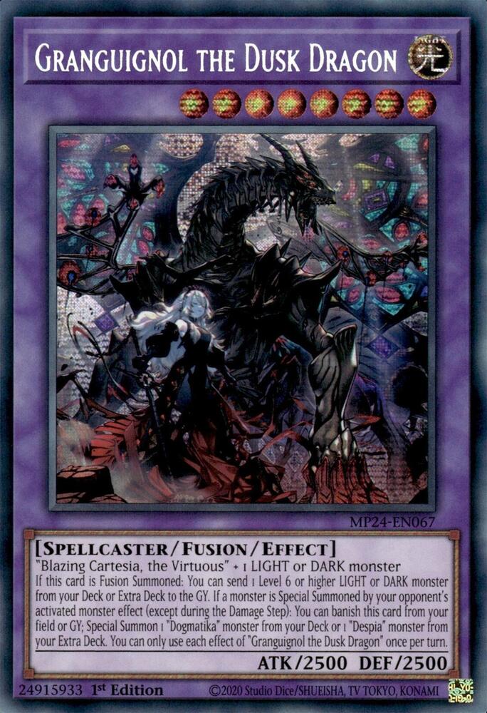 Granguignol the Dusk Dragon MP24-EN067 card from 25th Anniversary Tin: Dueling Mirrors