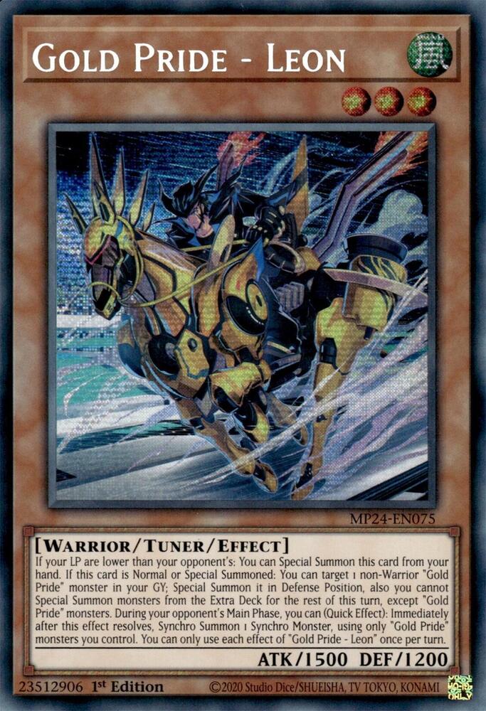 Gold Pride - Leon MP24-EN075 card from 25th Anniversary Tin: Dueling Mirrors