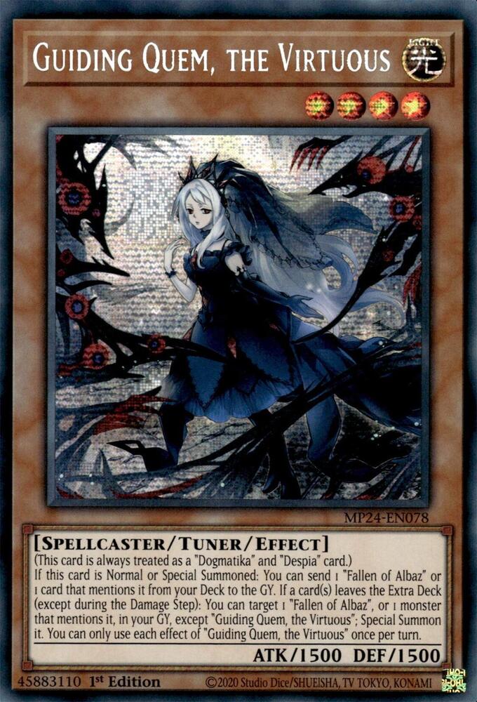 Guiding Quem, the Virtuous MP24-EN078 card from 25th Anniversary Tin: Dueling Mirrors