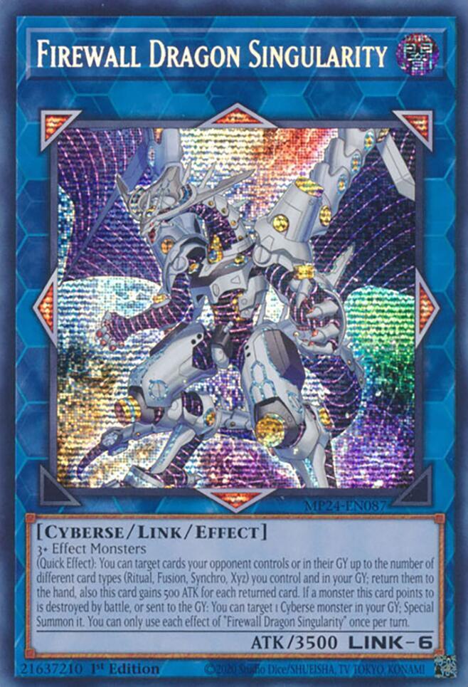Firewall Dragon Singularity MP24-EN087 card from 25th Anniversary Tin: Dueling Mirrors
