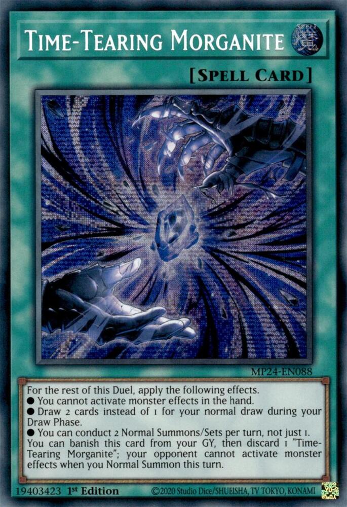 Time-Tearing Morganite MP24-EN088 card from 25th Anniversary Tin: Dueling Mirrors