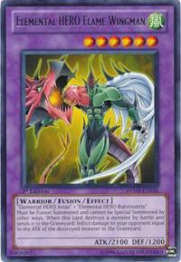 Elemental HERO Flame Wingman RYMP-EN016 card from Ra Yellow Mega Pack