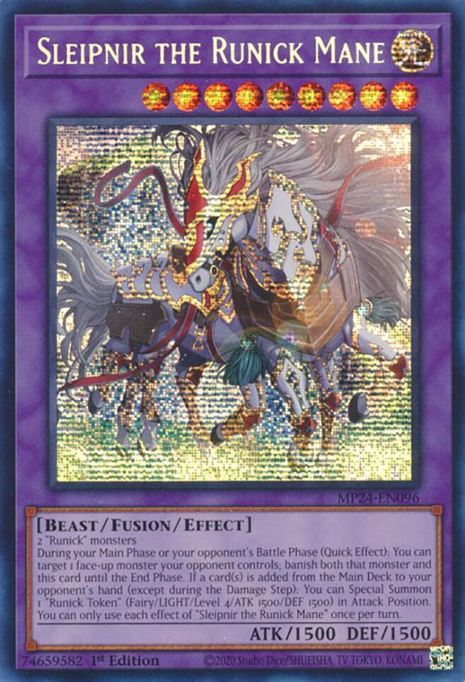 Sleipnir the Runick Mane MP24-EN096 card from 25th Anniversary Tin: Dueling Mirrors