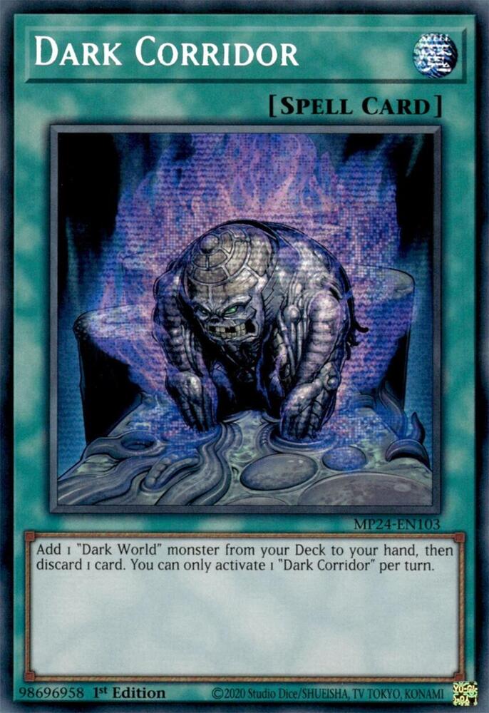 Dark Corridor MP24-EN103 card from 25th Anniversary Tin: Dueling Mirrors