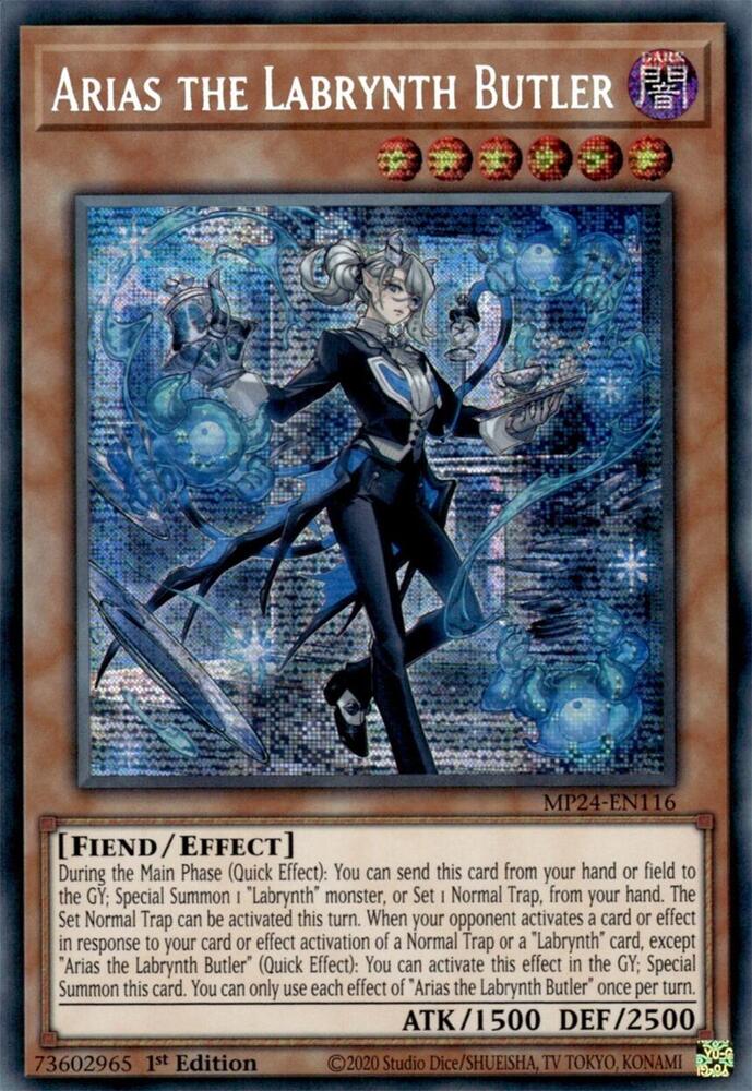 Arias the Labrynth Butler MP24-EN116 card from 25th Anniversary Tin: Dueling Mirrors