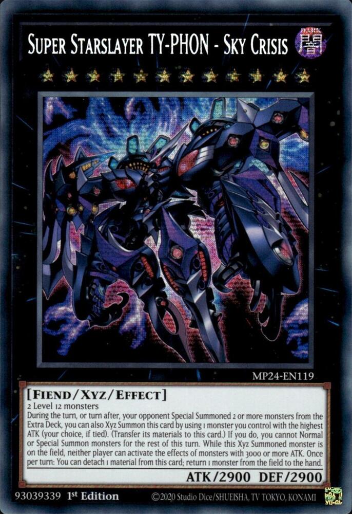 Super Starslayer TY-PHON - Sky Crisis MP24-EN119 card from 25th Anniversary Tin: Dueling Mirrors
