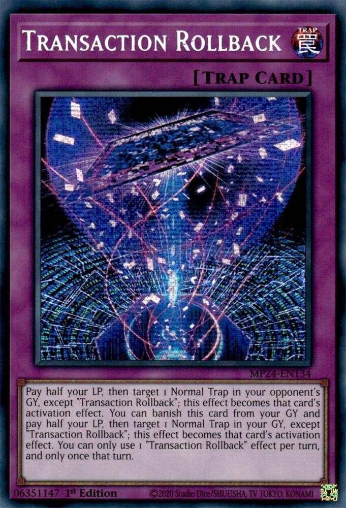 Transaction Rollback MP24-EN134 card from 25th Anniversary Tin: Dueling Mirrors
