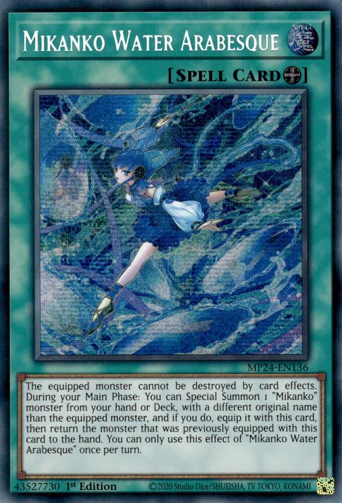 Mikanko Water Arabesque MP24-EN136 card from 25th Anniversary Tin: Dueling Mirrors