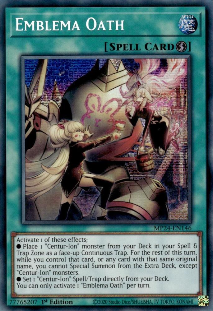 Emblema Oath MP24-EN146 card from 25th Anniversary Tin: Dueling Mirrors