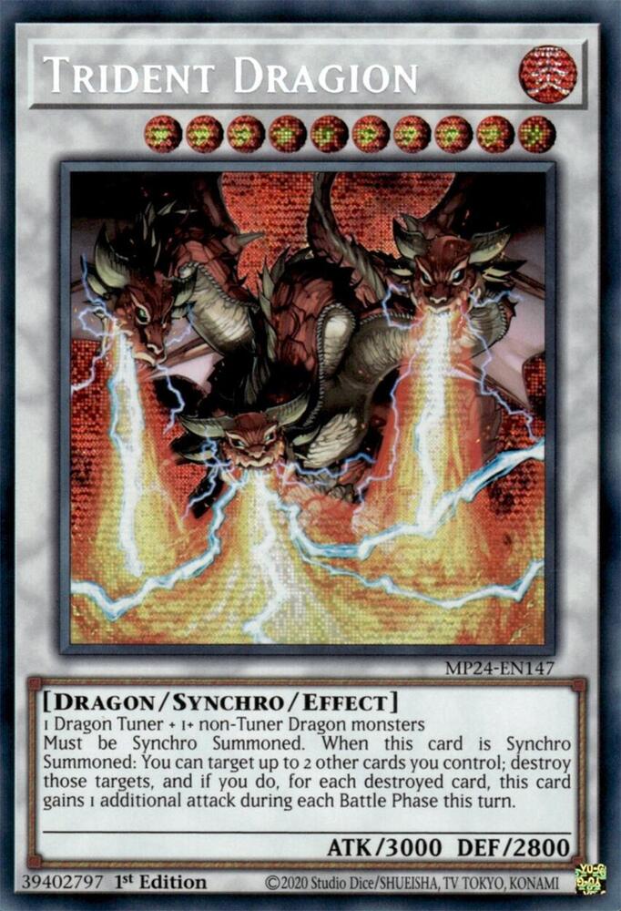 Trident Dragion MP24-EN147 card from 25th Anniversary Tin: Dueling Mirrors