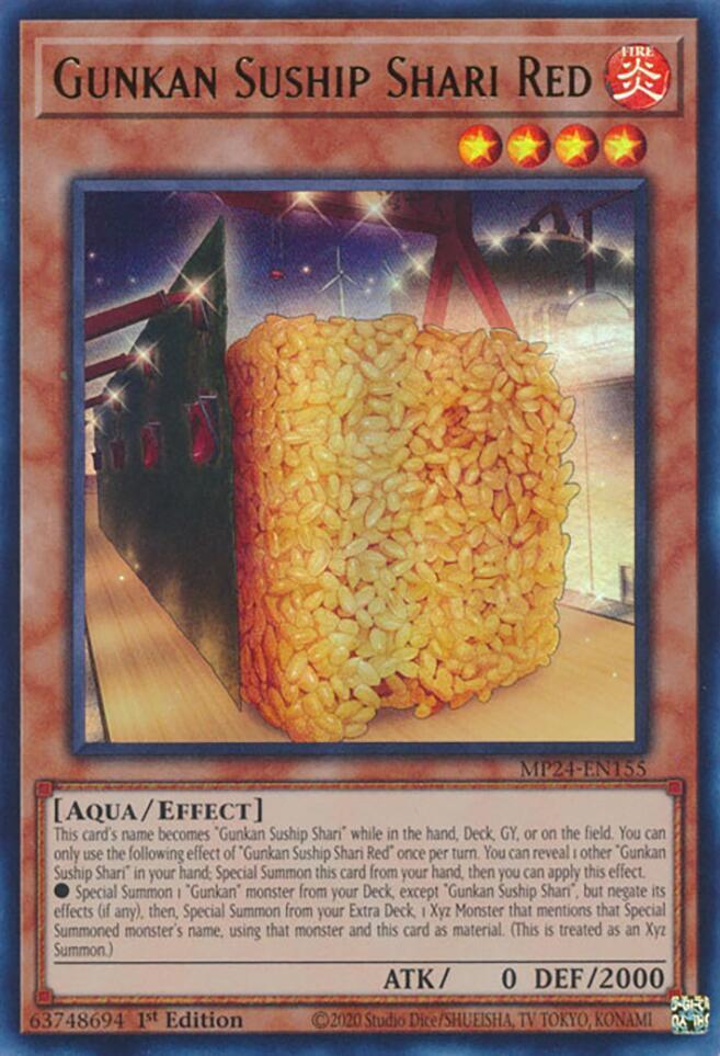 Gunkan Suship Shari Red MP24-EN155 card from 25th Anniversary Tin: Dueling Mirrors