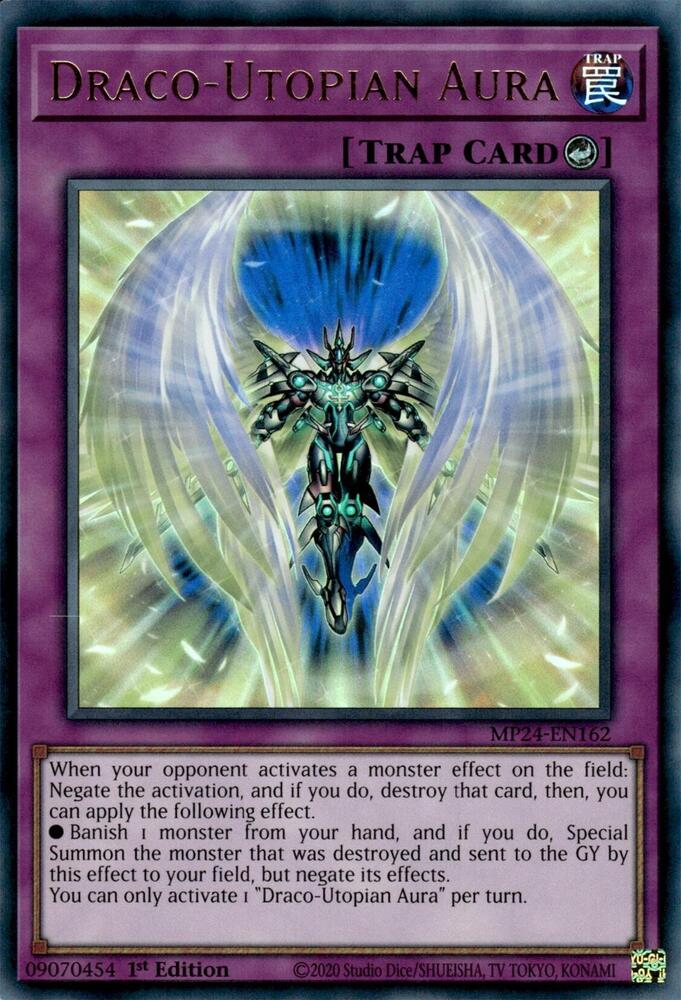 Draco-Utopian Aura MP24-EN162 card from 25th Anniversary Tin: Dueling Mirrors