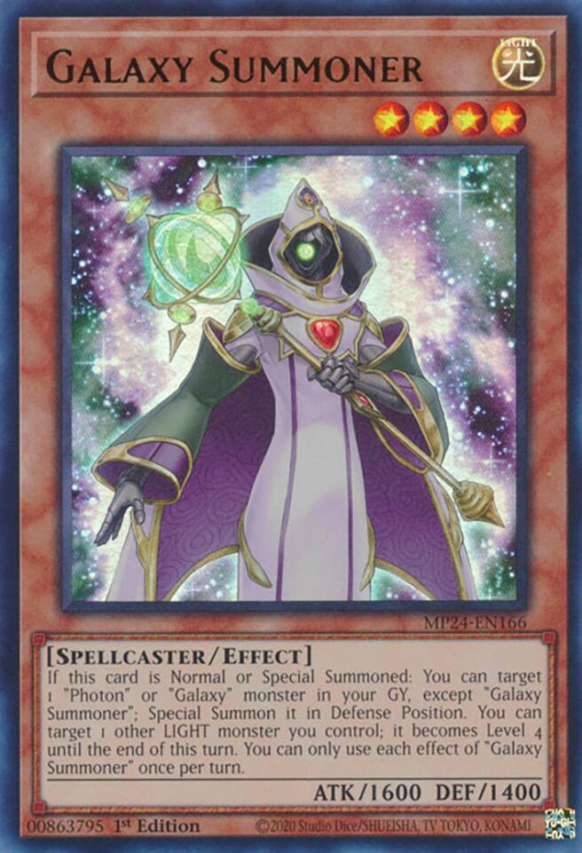Galaxy Summoner MP24-EN166 card from 25th Anniversary Tin: Dueling Mirrors
