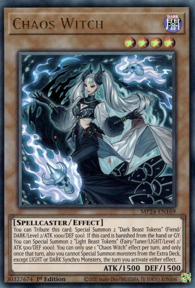 Chaos Witch MP24-EN169 card from 25th Anniversary Tin: Dueling Mirrors