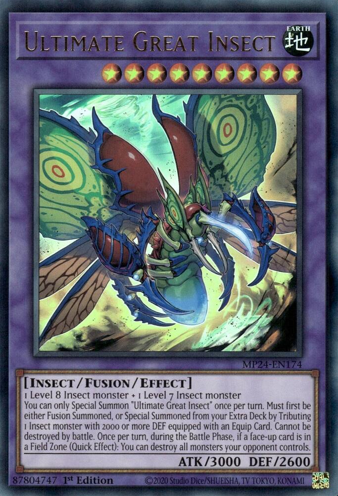 Ultimate Great Insect MP24-EN174 card from 25th Anniversary Tin: Dueling Mirrors