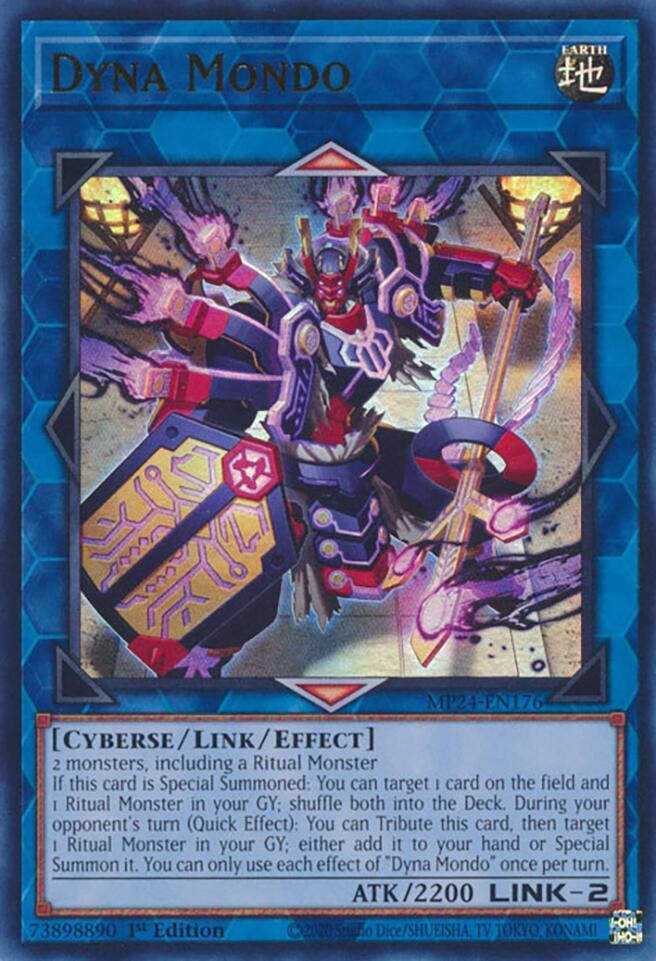 Dyna Mondo MP24-EN176 card from 25th Anniversary Tin: Dueling Mirrors