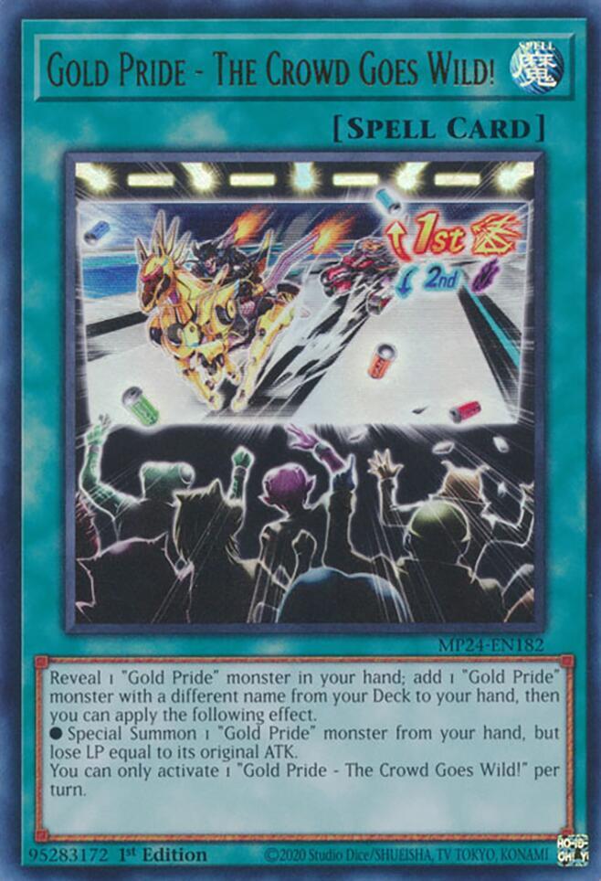 Gold Pride - The Crowd Goes Wild! MP24-EN182 card from 25th Anniversary Tin: Dueling Mirrors