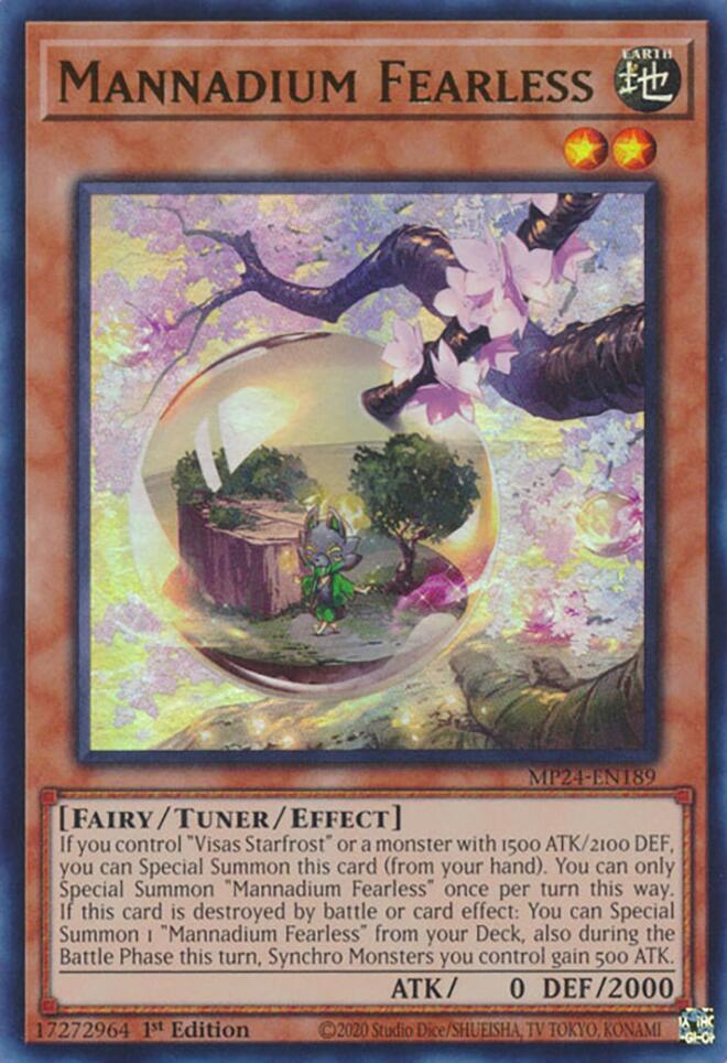 Mannadium Fearless MP24-EN189 card from 25th Anniversary Tin: Dueling Mirrors