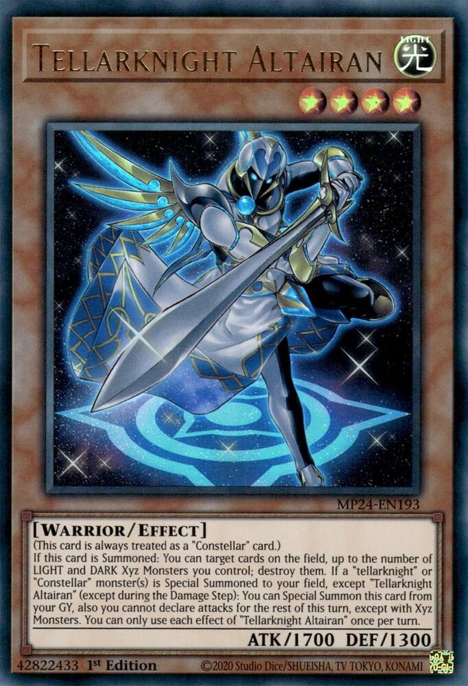 Tellarknight Altairan MP24-EN193 card from 25th Anniversary Tin: Dueling Mirrors