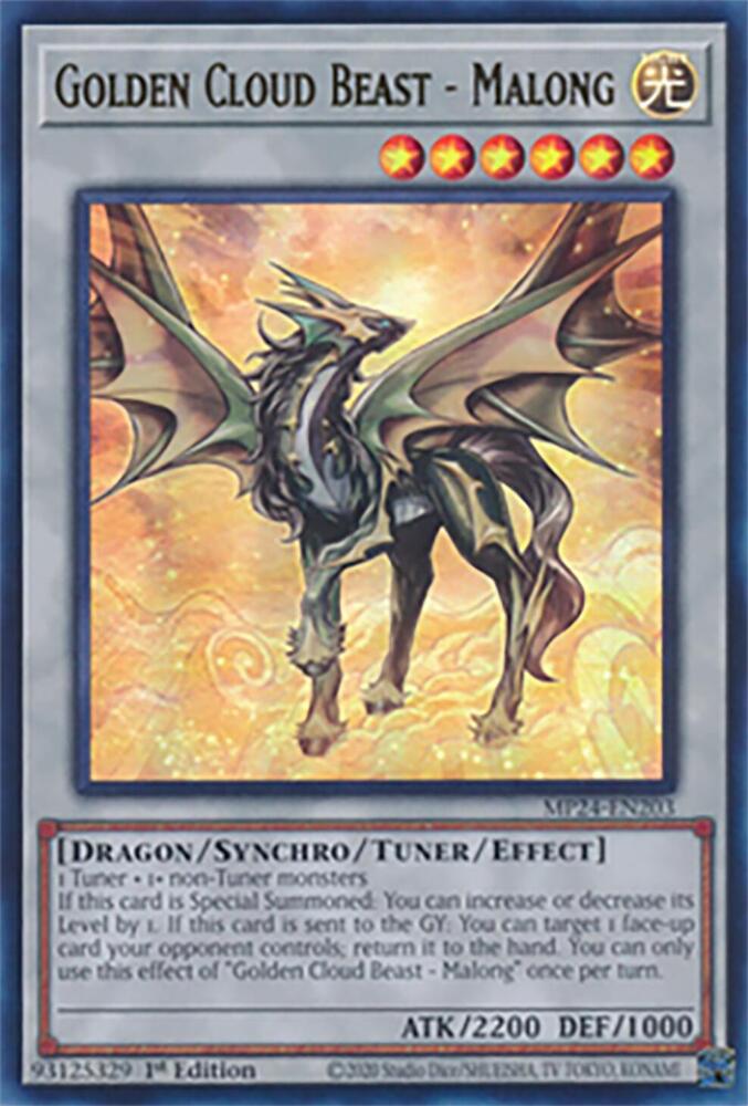 Golden Cloud Beast - Malong MP24-EN203 card from 25th Anniversary Tin: Dueling Mirrors