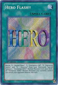 Hero Flash!! RYMP-EN027 card from Ra Yellow Mega Pack