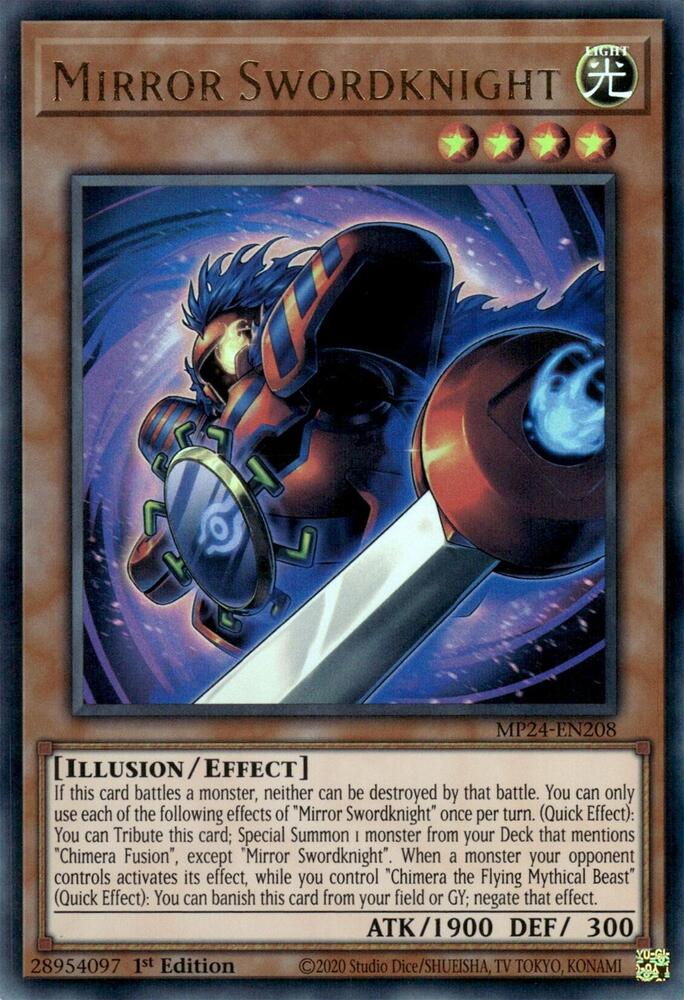 Mirror Swordknight MP24-EN208 card from 25th Anniversary Tin: Dueling Mirrors
