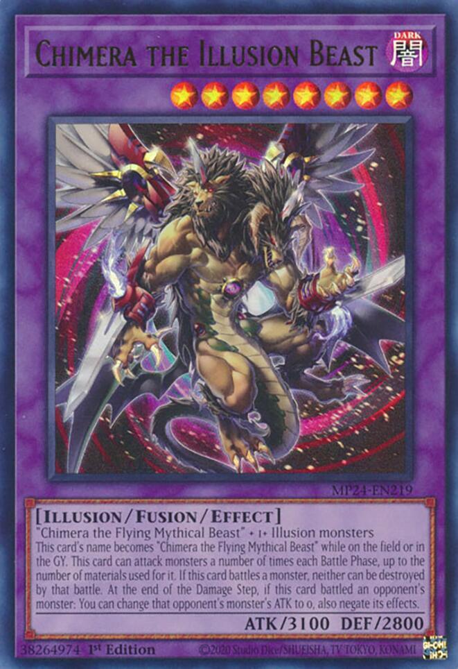 Chimera the Illusion Beast MP24-EN219 card from 25th Anniversary Tin: Dueling Mirrors