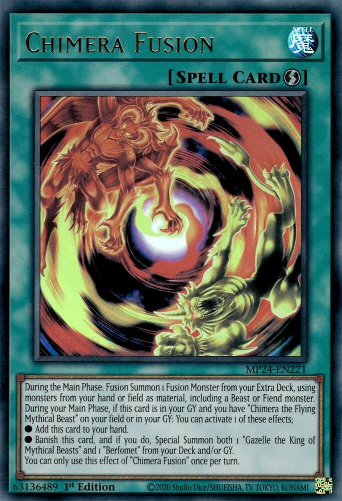Chimera Fusion MP24-EN221 card from 25th Anniversary Tin: Dueling Mirrors