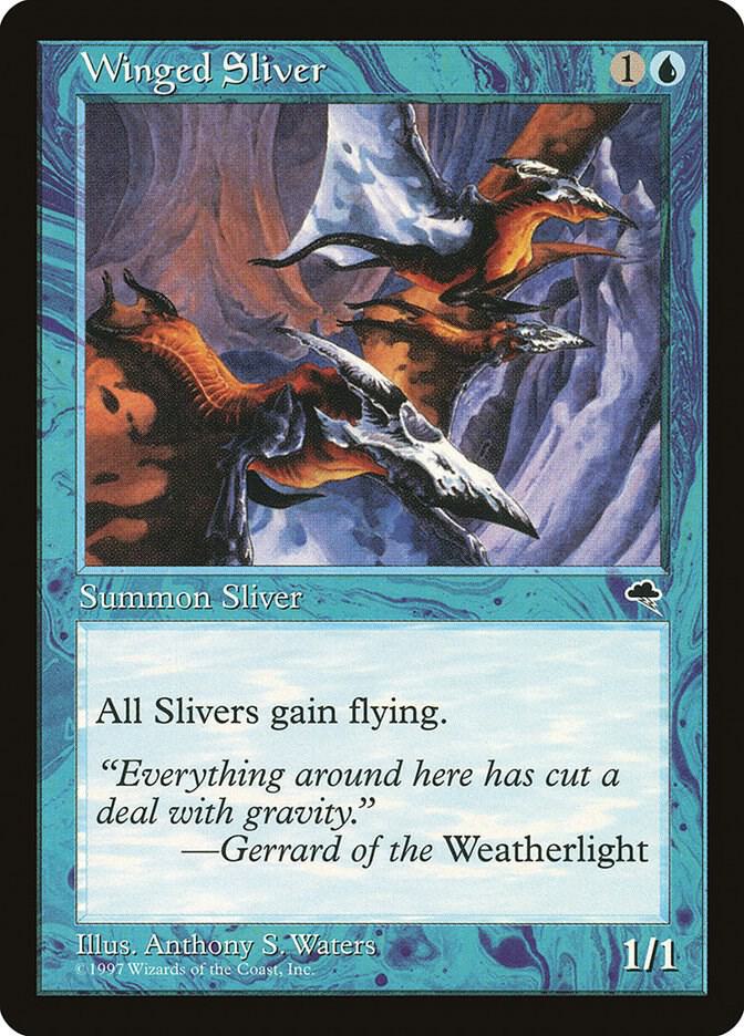 Winged Sliver 106 card from Tempest