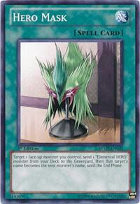 Hero Mask RYMP-EN030 card from Ra Yellow Mega Pack