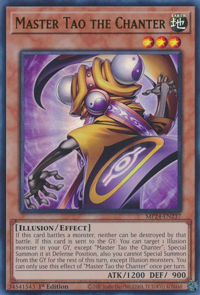 Master Tao the Chanter MP24-EN237 card from 25th Anniversary Tin: Dueling Mirrors