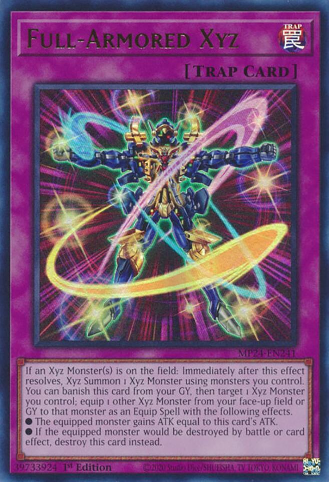 Full-Armored Xyz MP24-EN241 card from 25th Anniversary Tin: Dueling Mirrors