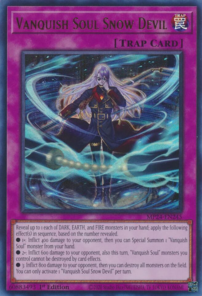 Vanquish Soul Snow Devil MP24-EN245 card from 25th Anniversary Tin: Dueling Mirrors