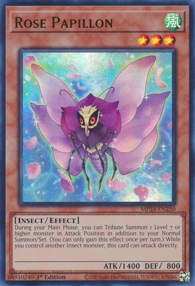 Rose Papillon MP24-EN250 card from 25th Anniversary Tin: Dueling Mirrors