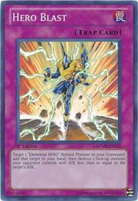 Hero Blast RYMP-EN032 card from Ra Yellow Mega Pack