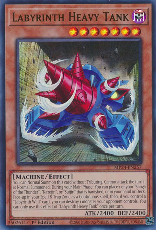 Labyrinth Heavy Tank MP24-EN257 card from 25th Anniversary Tin: Dueling Mirrors