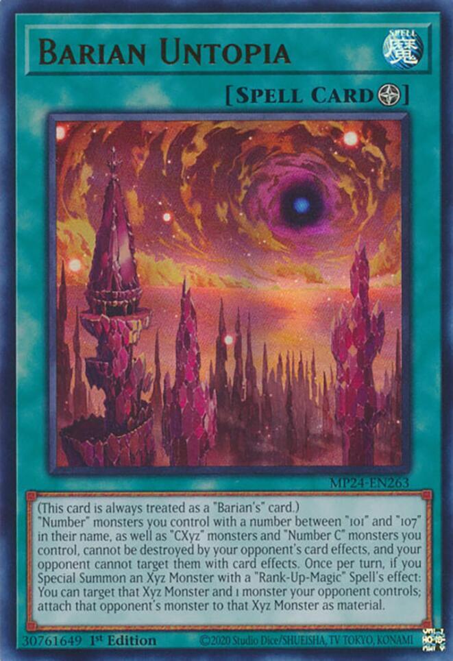 Barian Untopia MP24-EN263 card from 25th Anniversary Tin: Dueling Mirrors