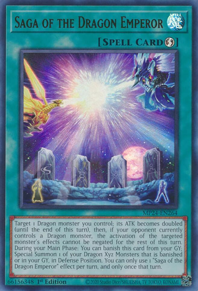Saga of the Dragon Emperor MP24-EN264 card from 25th Anniversary Tin: Dueling Mirrors