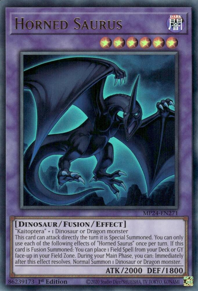 Horned Saurus MP24-EN271 card from 25th Anniversary Tin: Dueling Mirrors