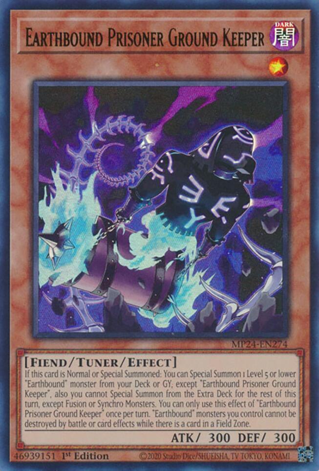 Earthbound Prisoner Ground Keeper MP24-EN274 card from 25th Anniversary Tin: Dueling Mirrors