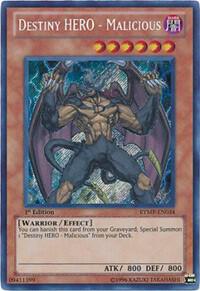 Destiny HERO - Malicious RYMP-EN034 card from Ra Yellow Mega Pack