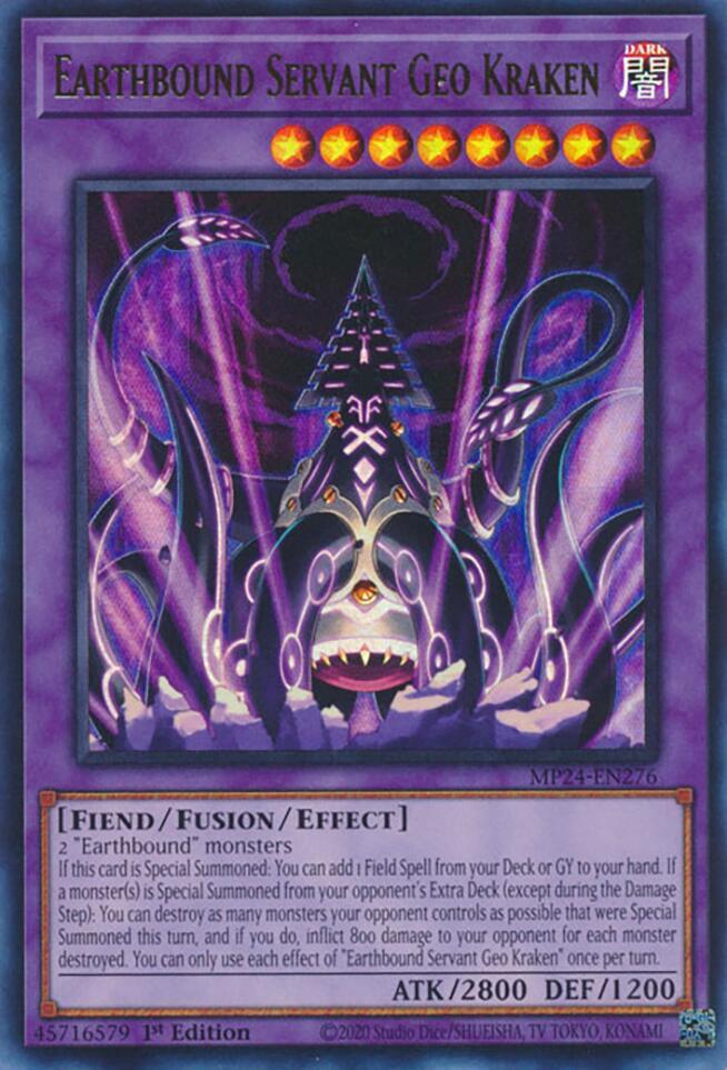 Earthbound Servant Geo Kraken MP24-EN276 card from 25th Anniversary Tin: Dueling Mirrors