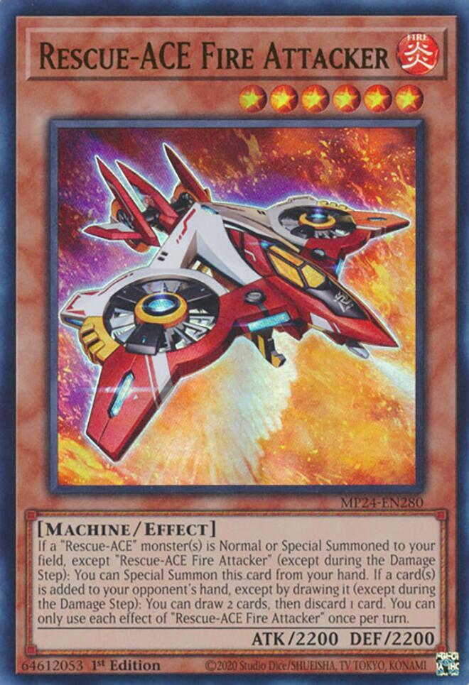 Rescue-ACE Fire Attacker MP24-EN280 card from 25th Anniversary Tin: Dueling Mirrors