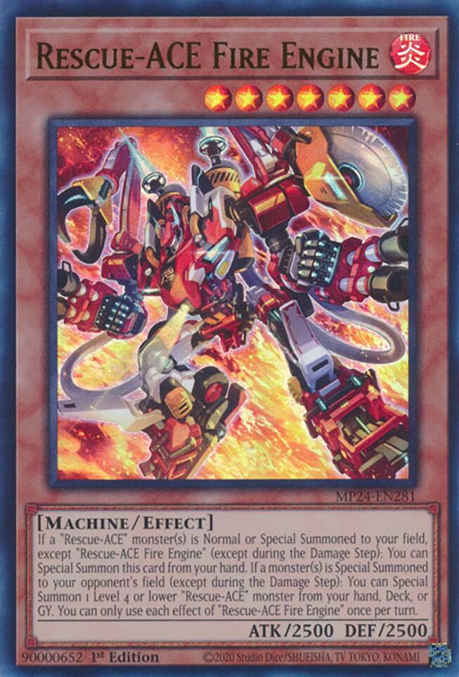 Rescue-ACE Fire Engine MP24-EN281 card from 25th Anniversary Tin: Dueling Mirrors