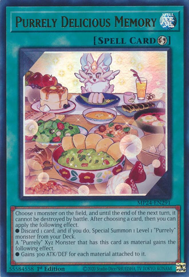 Purrely Delicious Memory MP24-EN291 card from 25th Anniversary Tin: Dueling Mirrors