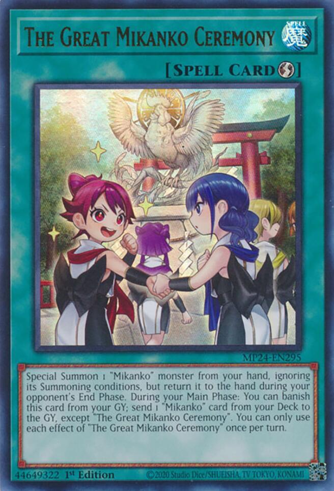 The Great Mikanko Ceremony MP24-EN295 card from 25th Anniversary Tin: Dueling Mirrors