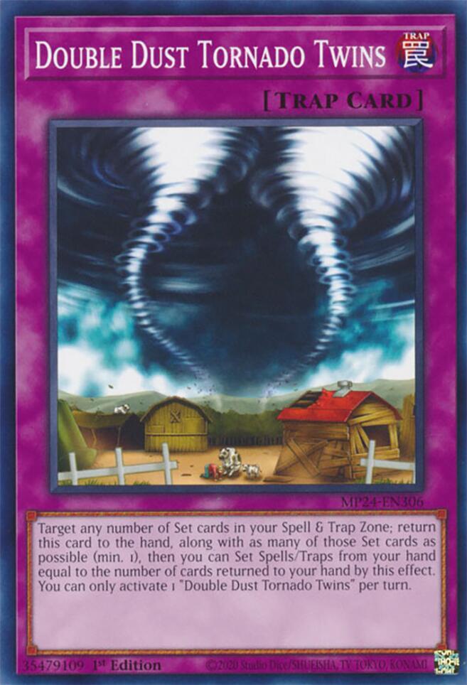 Double Dust Tornado Twins MP24-EN306 card from 25th Anniversary Tin: Dueling Mirrors