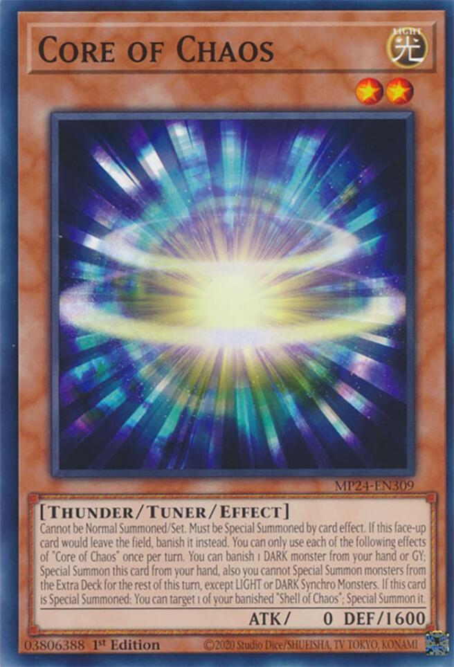 Core of Chaos MP24-EN309 card from 25th Anniversary Tin: Dueling Mirrors