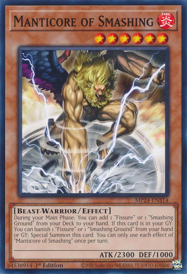 Manticore of Smashing MP24-EN314 card from 25th Anniversary Tin: Dueling Mirrors